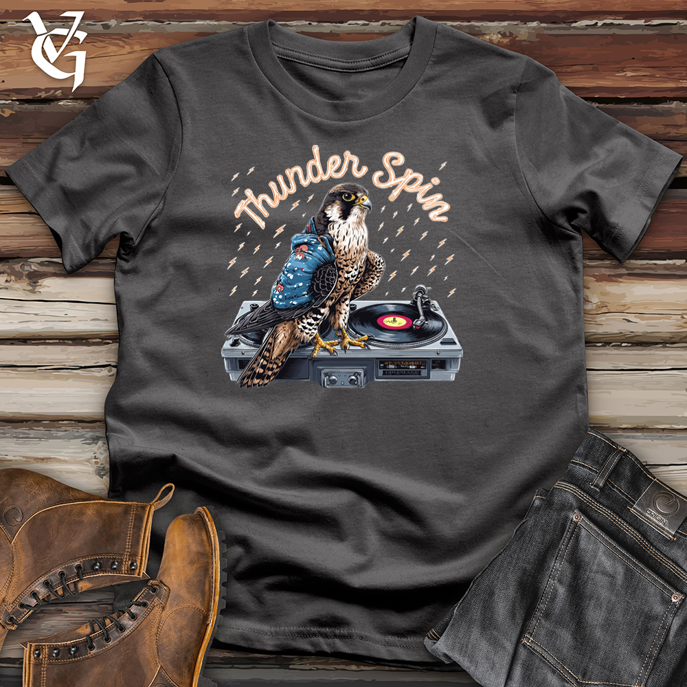 Viking Goods Thunder Spin Falcon Softstyle Tee Charcoal / L