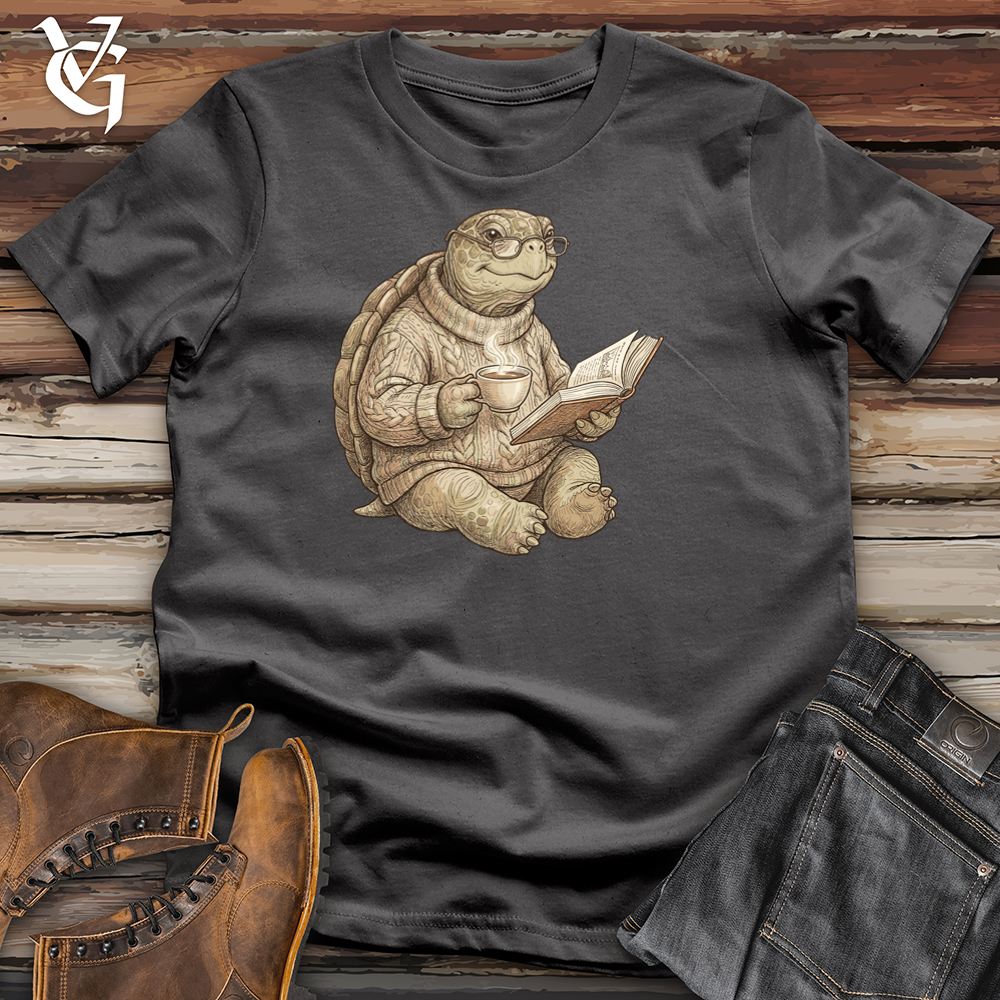 Viking Goods Turtle Reader Tee Charcoal / L