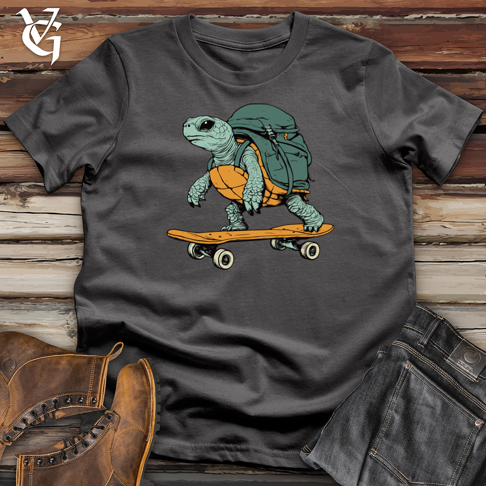 Viking Goods Turtley Cool Skate Softstyle Tee Charcoal / L