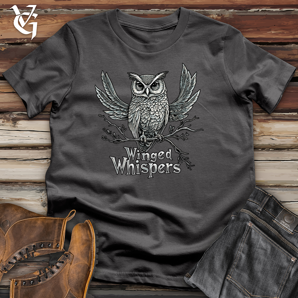 Viking Goods Winged Whispers Softstyle Tee Charcoal / L