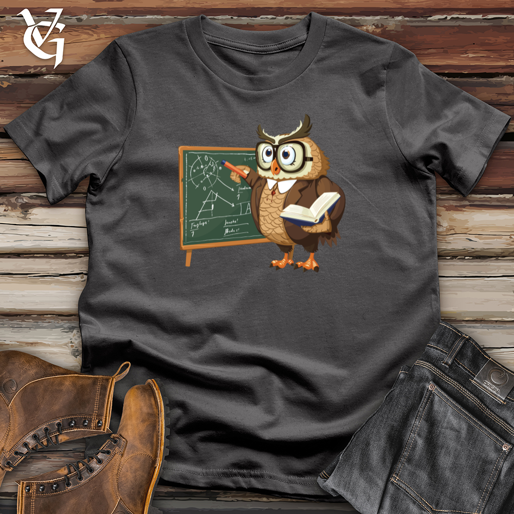 Viking Goods Wise Owl Educator Softstyle Tee Charcoal / L