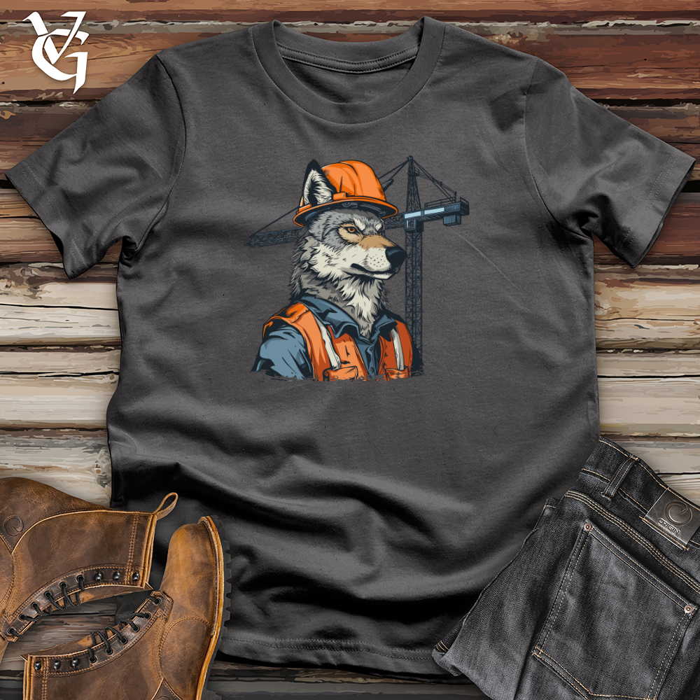 Viking Goods Wolf Construction Chief Softstyle Tee Charcoal / L