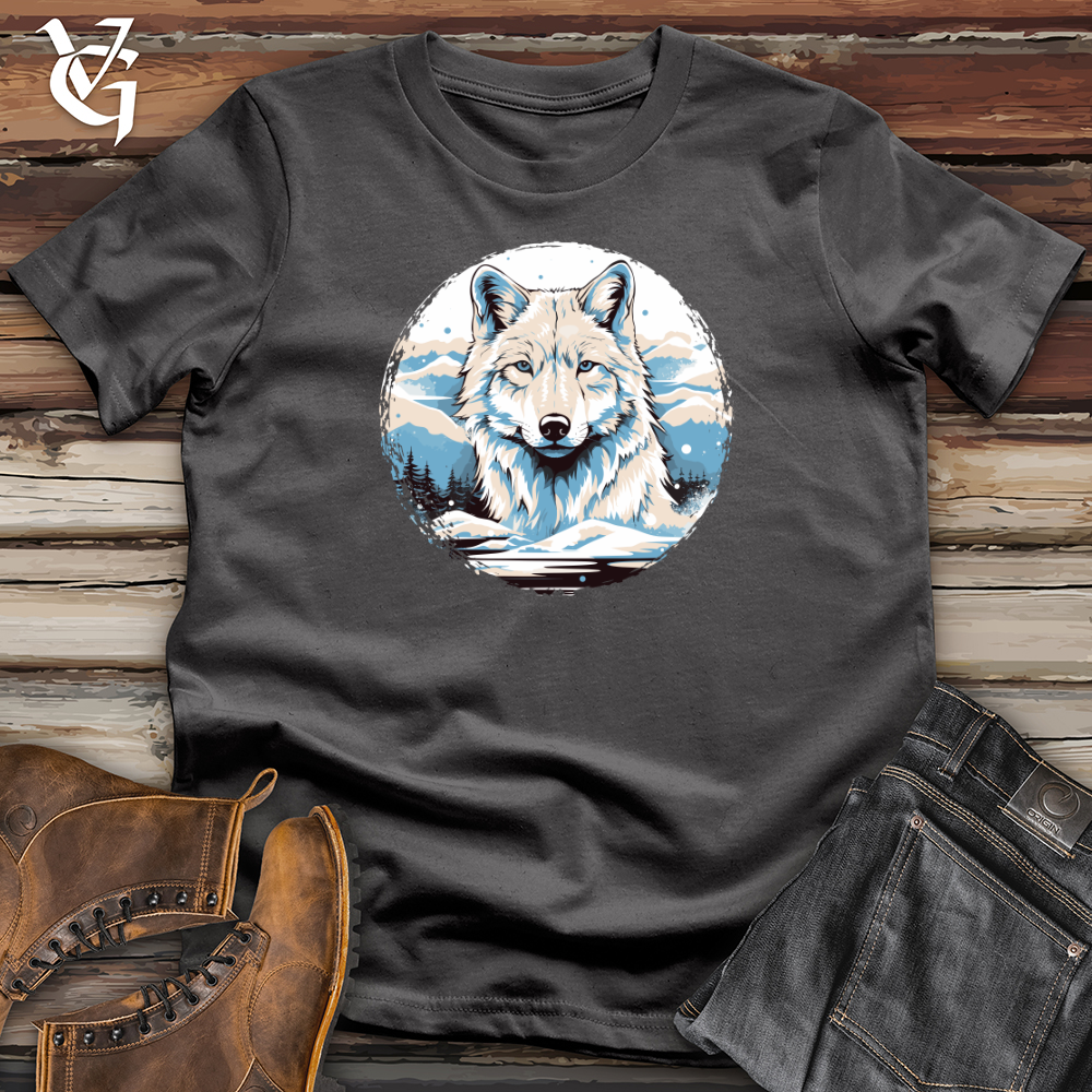 Viking Goods Wolf Winter Majesty Softstyle Tee Charcoal / L