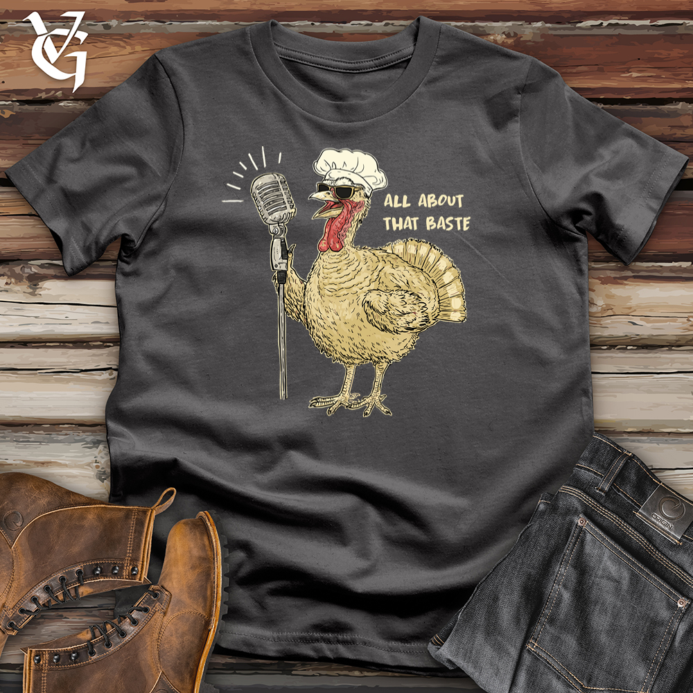Viking Goods All About That Baste Turkey Softstyle Tee Charcoal / S