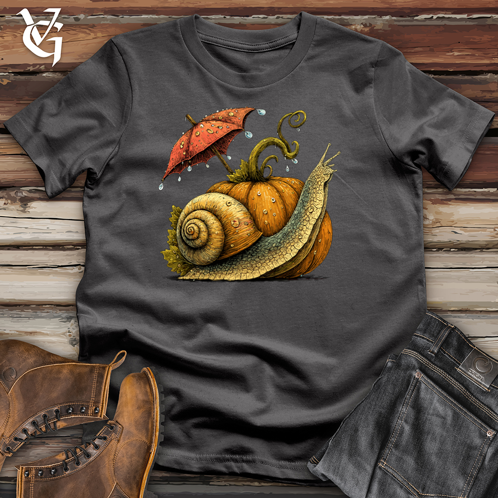 Viking Goods Autumn Snail Umbrella Softstyle Tee Charcoal / S