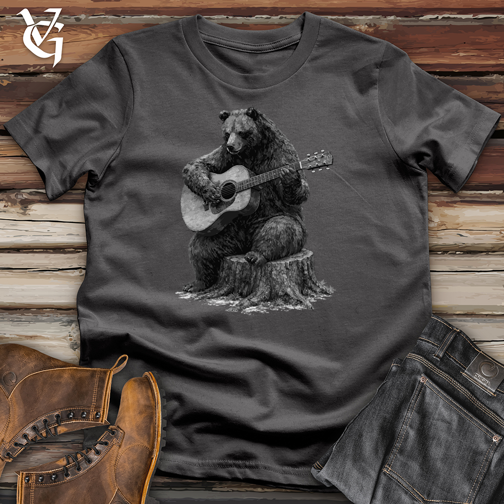 Viking Goods Bear Playing Guitar Softstyle Tee Charcoal / S