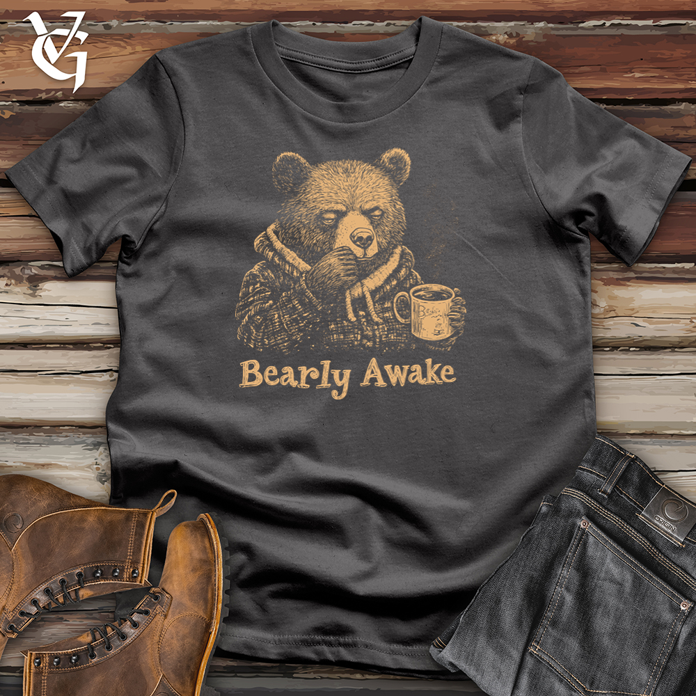 Viking Goods Bearly Awake Softstyle Tee Charcoal / S