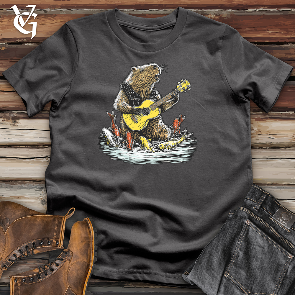 Viking Goods Capybara Lullaby Softstyle Tee Charcoal / S