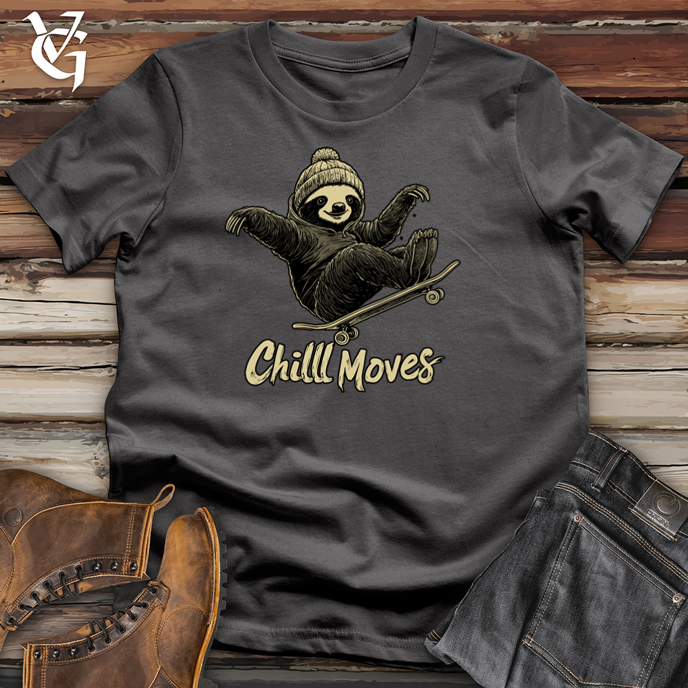 Viking Goods Chill Moves Sloth Softstyle Tee Charcoal / S