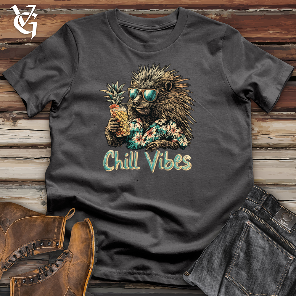 Viking Goods Chill Vibes Hedgehog Softstyle Tee Charcoal / S