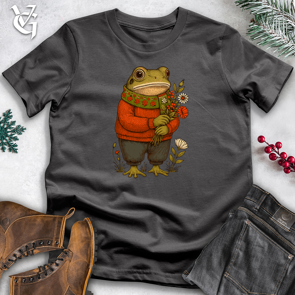 Viking Goods Christmas Toad Frog Softstyle Tee Charcoal / S