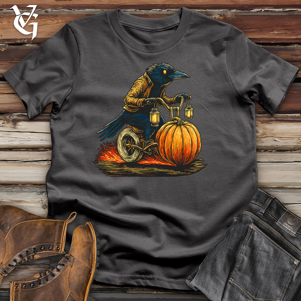 Viking Goods Crow Riding Bike Softstyle Tee Charcoal / S