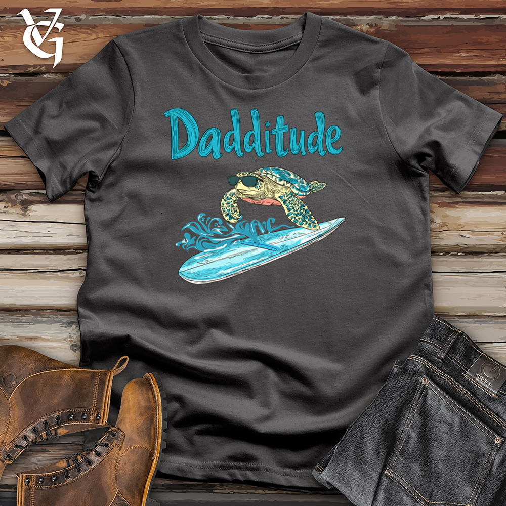 Viking Goods Dadditude Turtle Softstyle Tee Charcoal / S