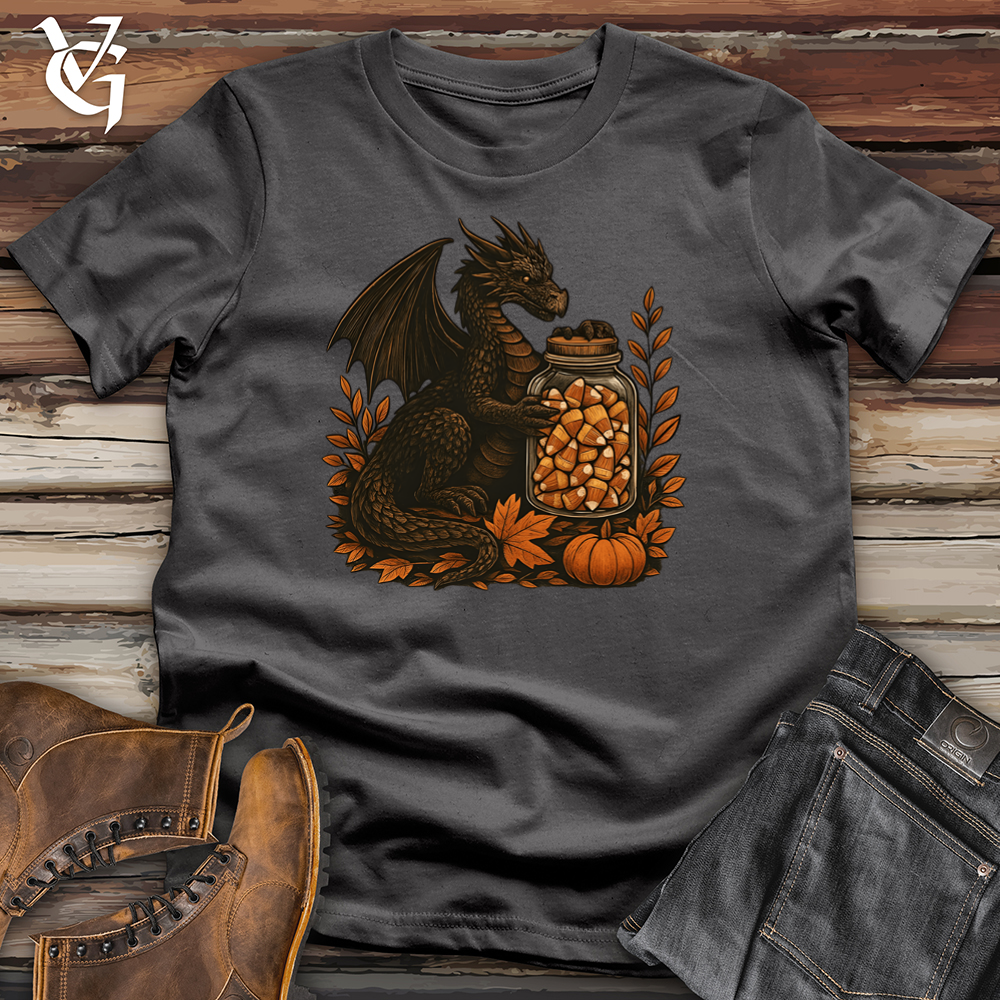 Viking Goods Dragon Candy Corn Treasure Softstyle Tee Charcoal / S