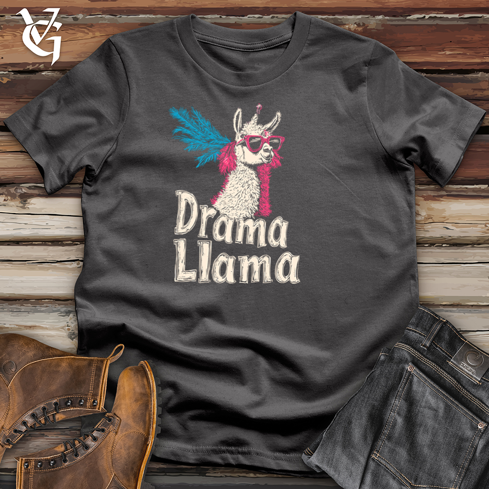 Viking Goods Drama Llama Softstyle Tee Charcoal / S