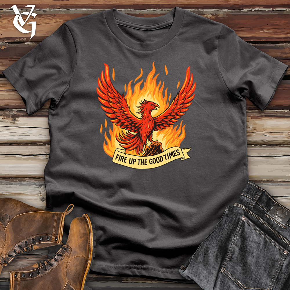 Viking Goods Flacon Flame Softstyle Tee Charcoal / S