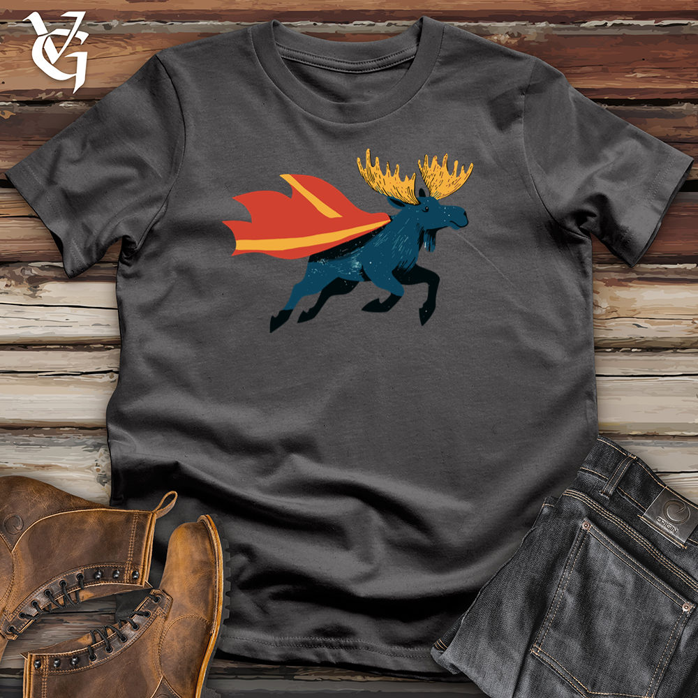 Viking Goods Flying Moose Softstyle Tee Charcoal / S