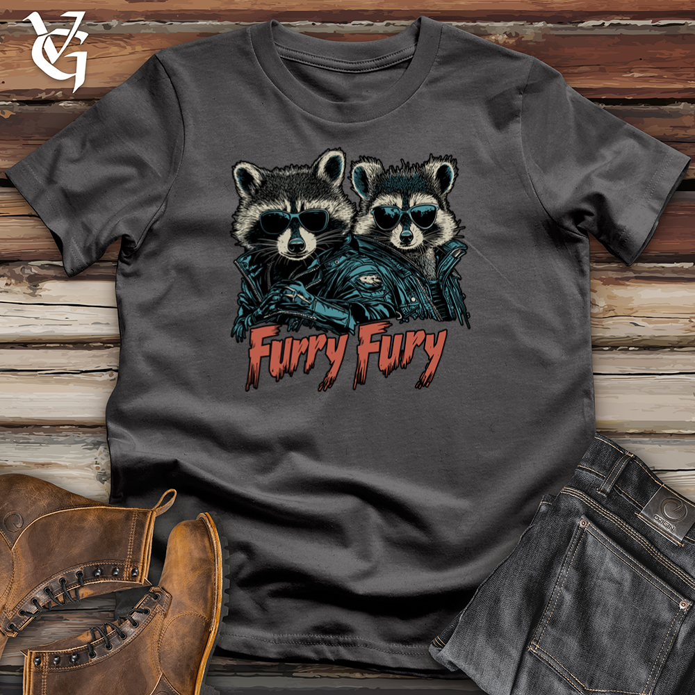 Viking Goods Furry Fury Softstyle Tee Charcoal / S