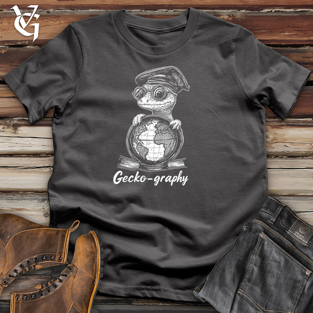 Viking Goods Geckography Softstyle Tee Charcoal / S