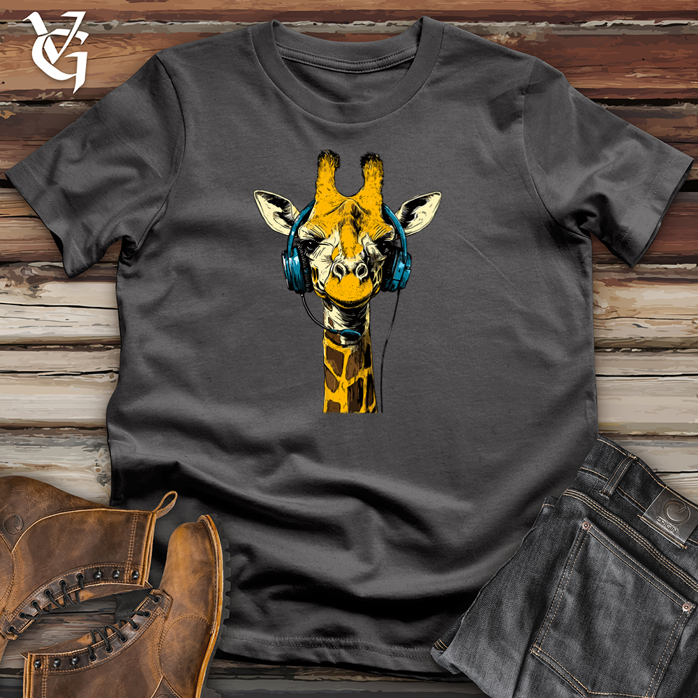 Viking Goods Giraffe Gamer Softstyle Tee Charcoal / S