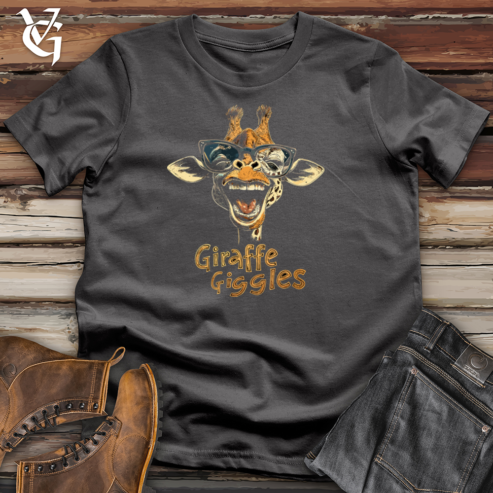 Viking Goods Giraffe Giggles Softstyle Tee Charcoal / S