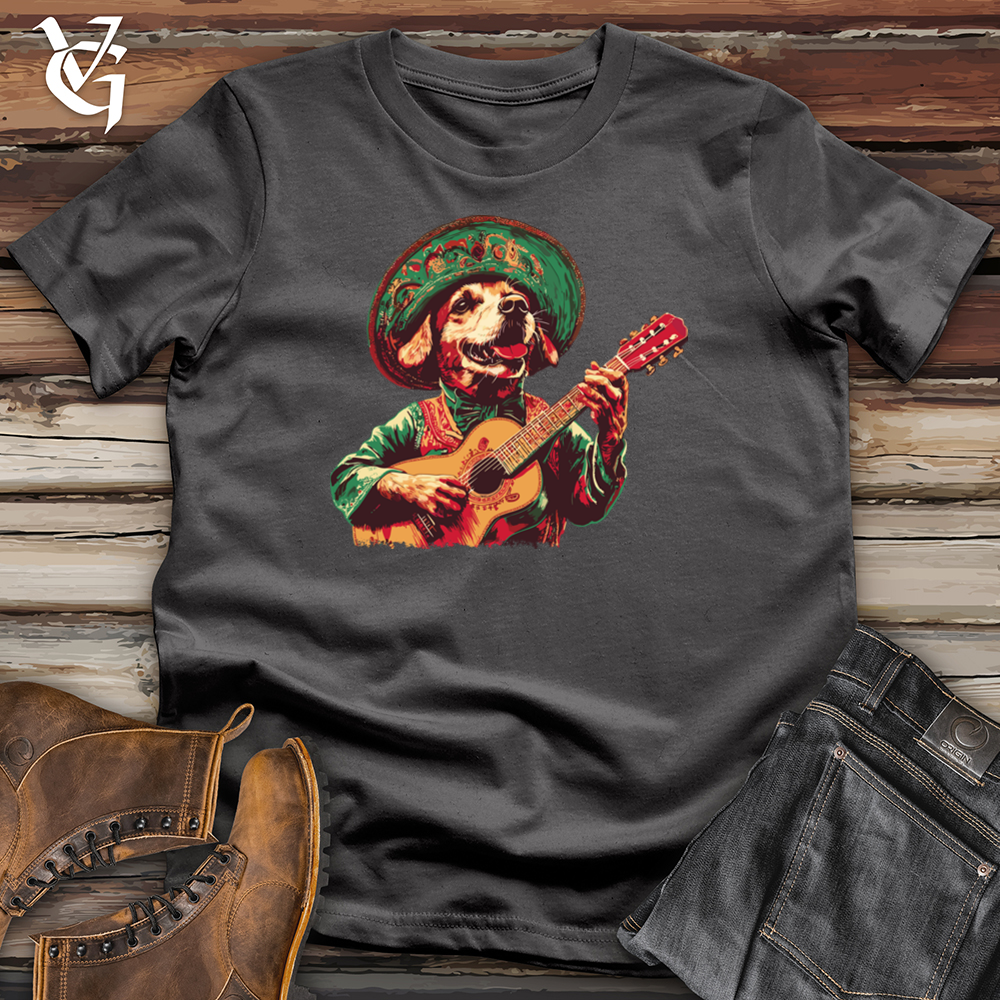Viking Goods Golden Retriever Mariachi Softstyle Tee Charcoal / S