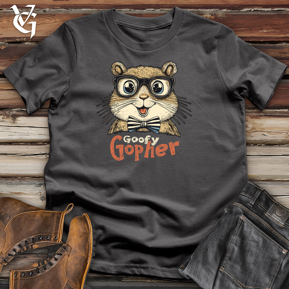 Viking Goods Goofy Gopher Softstyle Tee Charcoal / S
