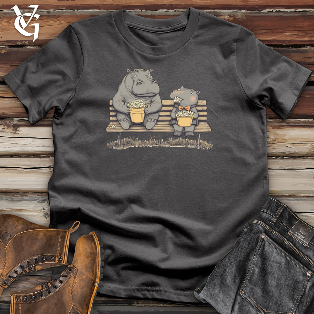 Viking Goods Hippo Popcorn Party Softstyle Tee Charcoal / S