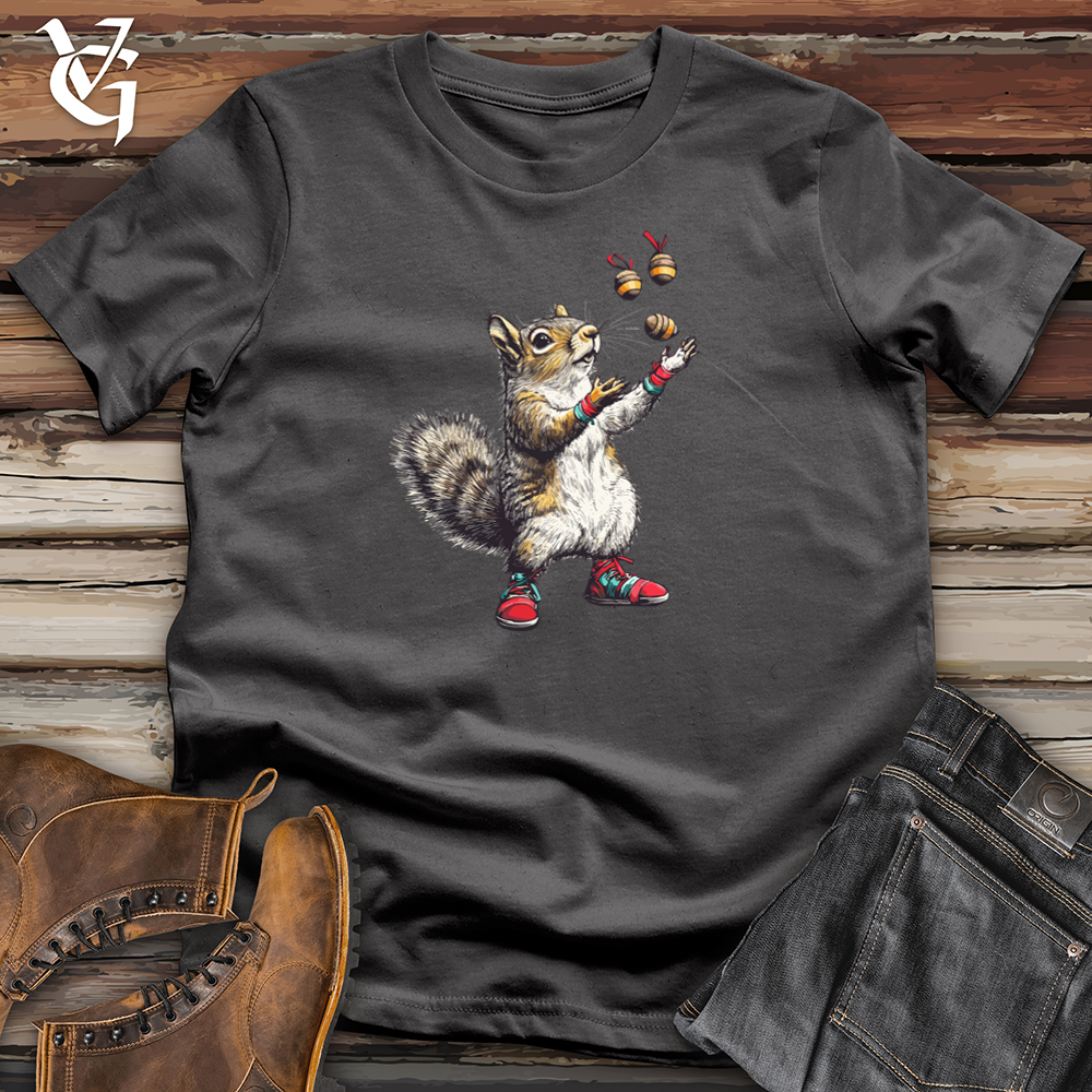 Viking Goods Juggling Squirrel  Softstyle Tee Charcoal / S