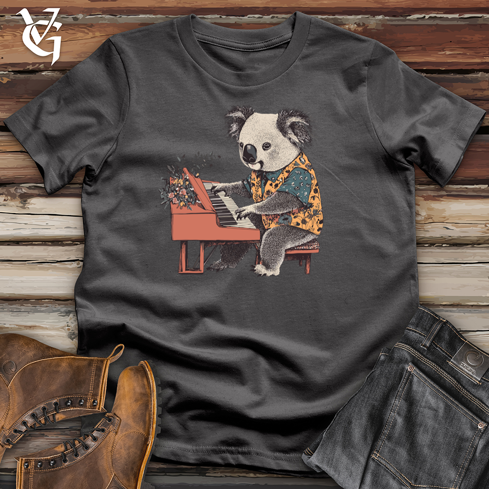 Viking Goods Koala Pianist Softstyle Tee Charcoal / S