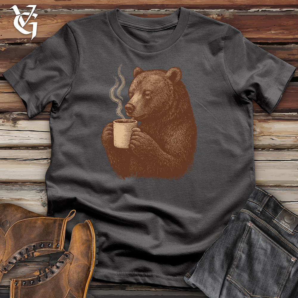 Viking Goods Latte Bear Softstyle Tee Charcoal / S
