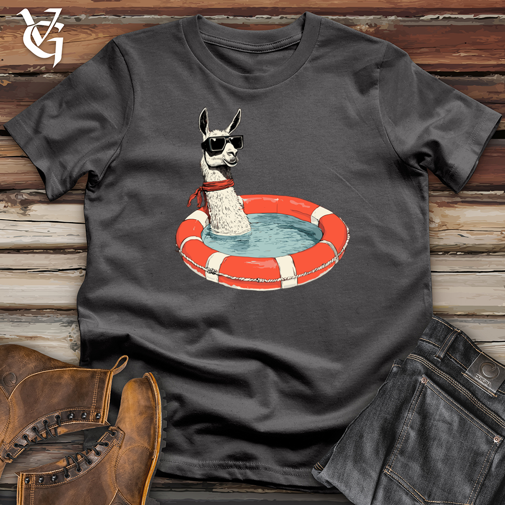 Viking Goods Llama Dressed as a Lifeguard Softstyle Tee Charcoal / S