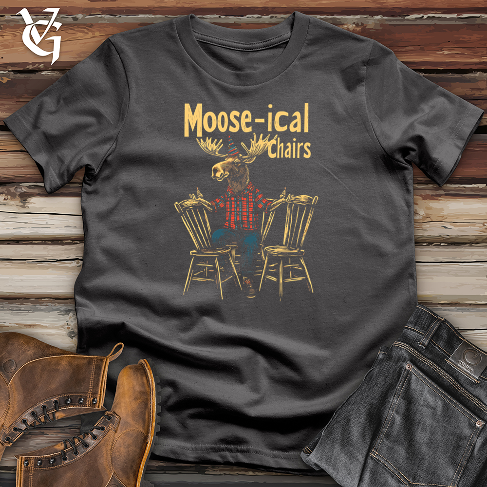 Viking Goods Moose-ical Chairs Softstyle Tee Charcoal / S