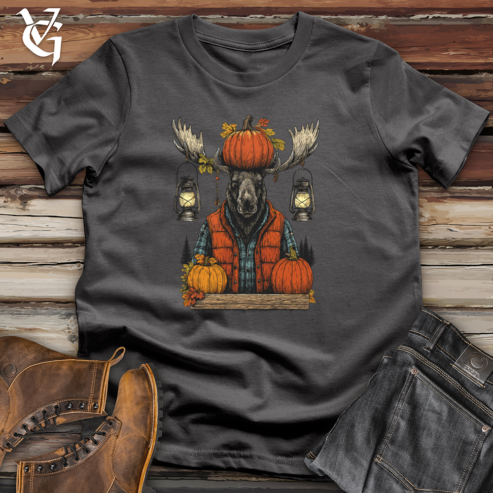 Viking Goods Moose With Lantern Softstyle Tee Charcoal / S
