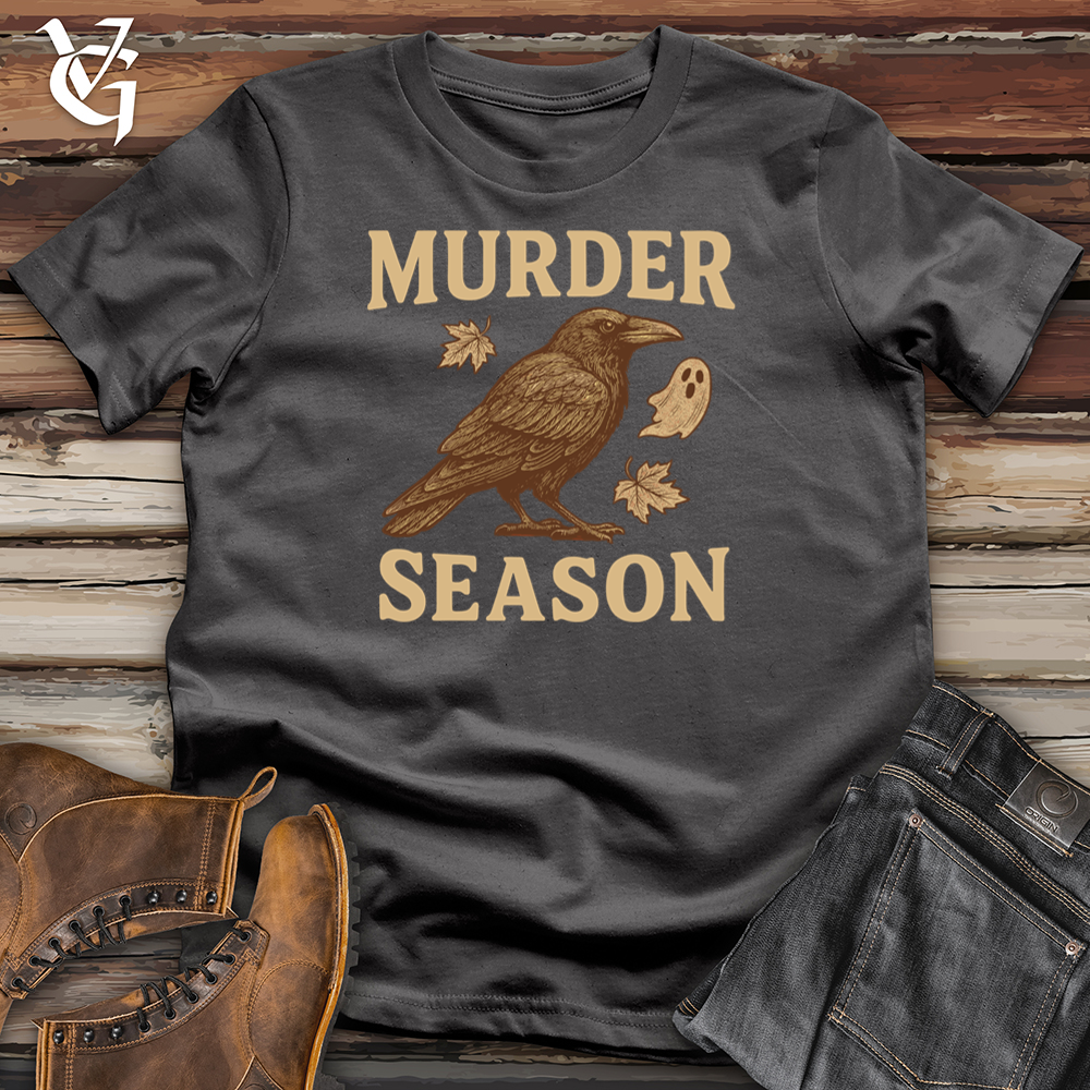 Viking Goods Murder Season Raven Ghost Softstyle Tee Charcoal / S