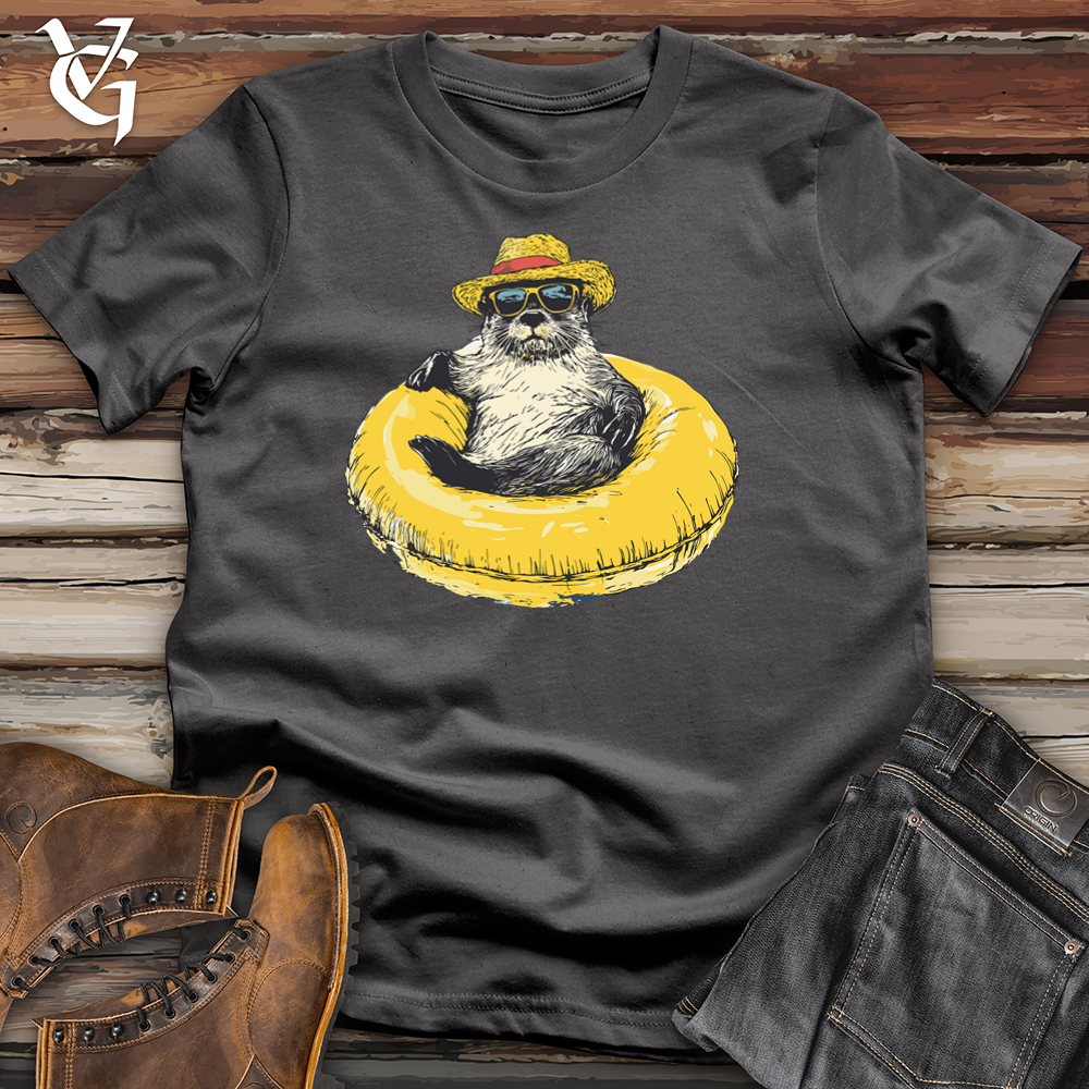 Viking Goods Otter Float Softstyle Tee Charcoal / S