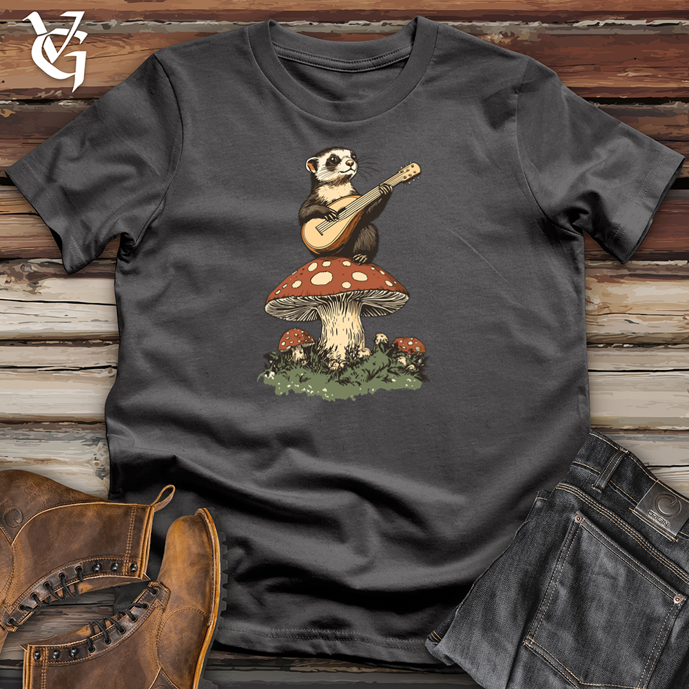 Viking Goods Otter Mushroom Lute Softstyle Tee Charcoal / S