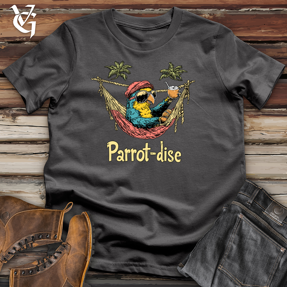 Viking Goods Parrotdise Softstyle Tee Charcoal / S
