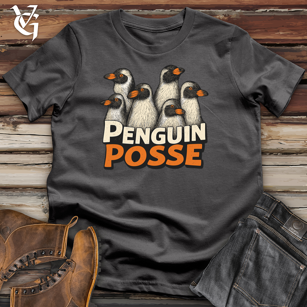 Viking Goods Penguin Posse Softstyle Tee Charcoal / S