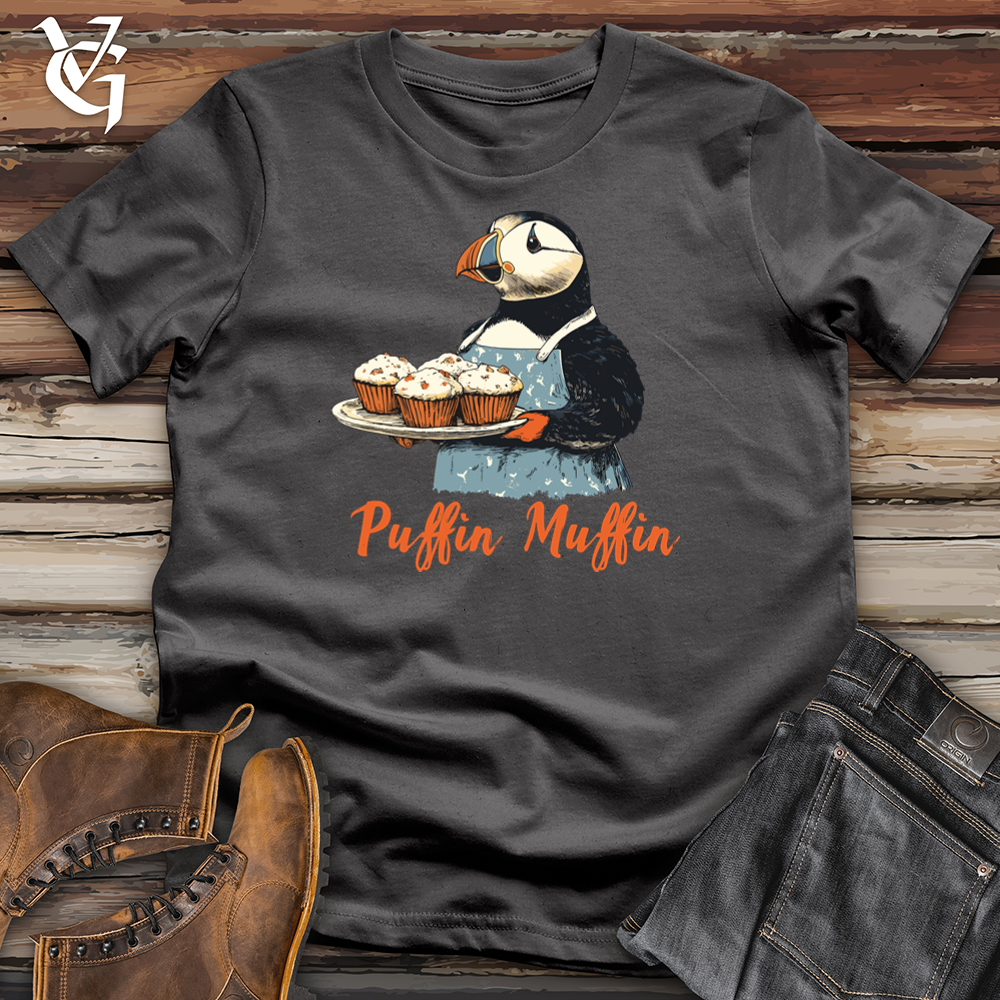Viking Goods Puffin Muffin Softstyle Tee Charcoal / S