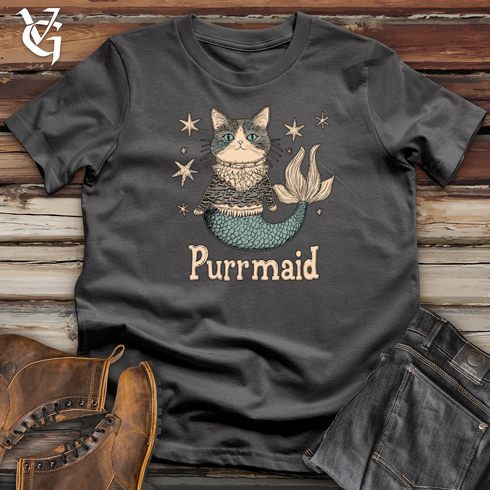 Viking Goods Purrmaid Softstyle Tee Charcoal / S