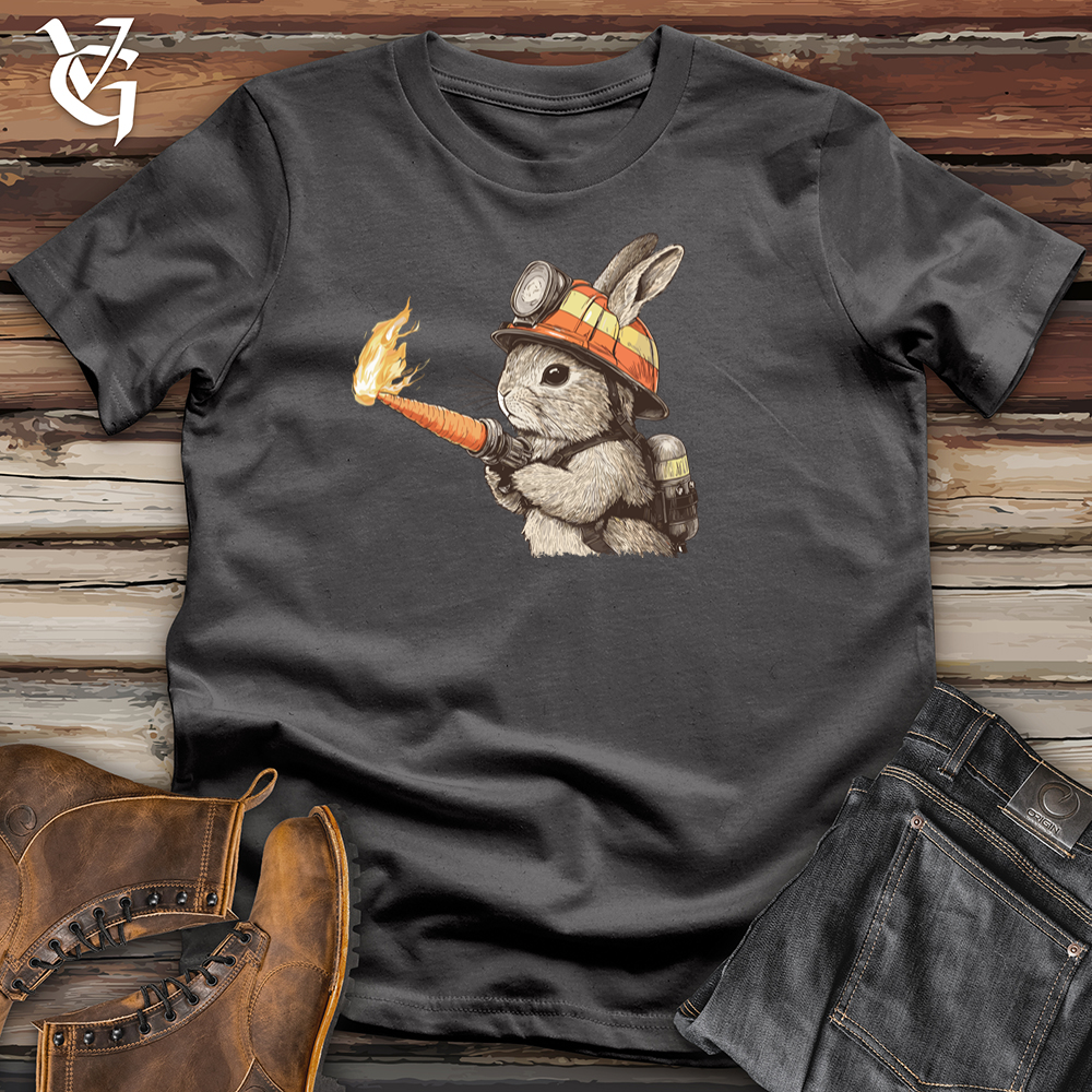 Viking Goods Rabbit Carrot Flames Softstyle Tee Charcoal / S