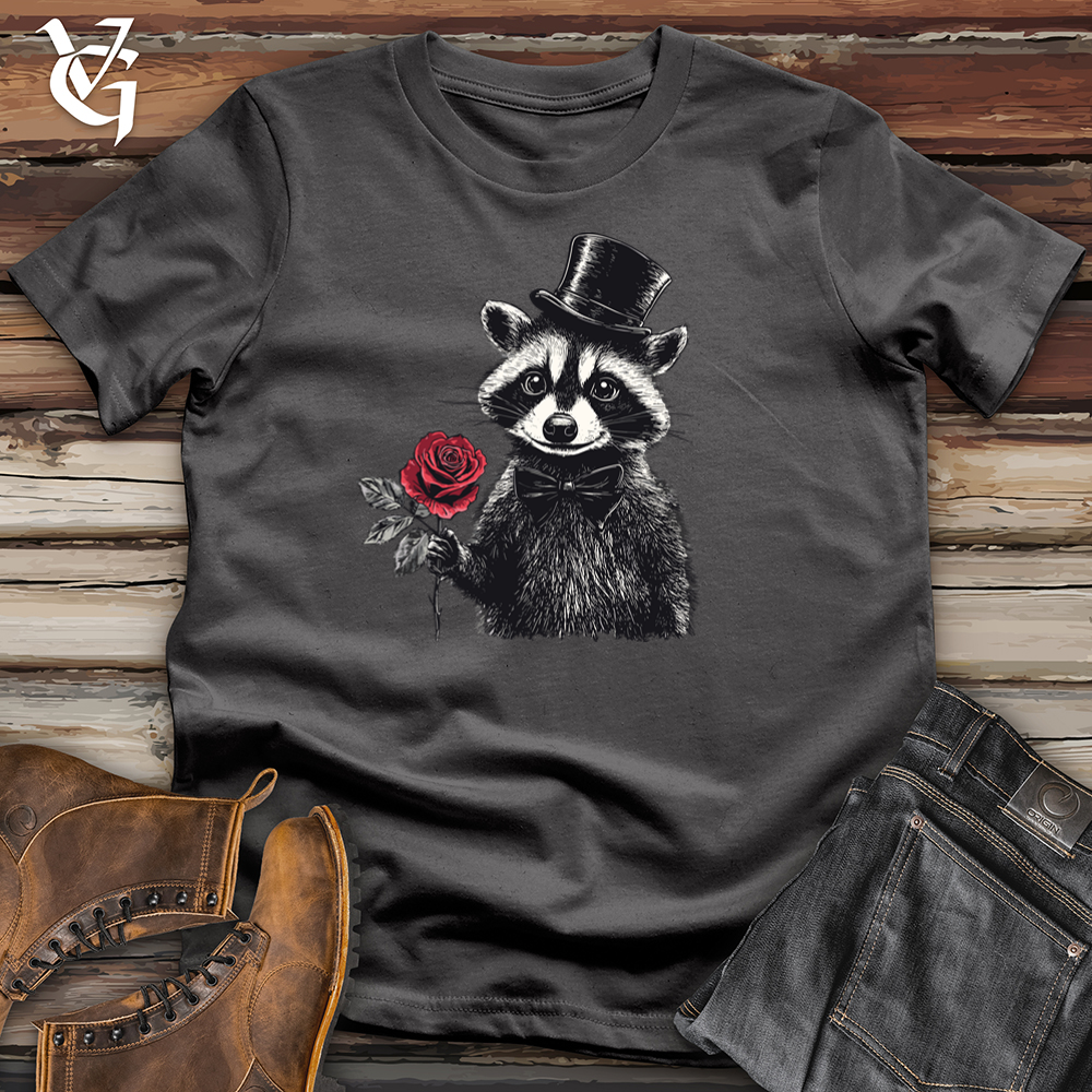 Viking Goods Raccoon Valentine Softstyle Tee Charcoal / S