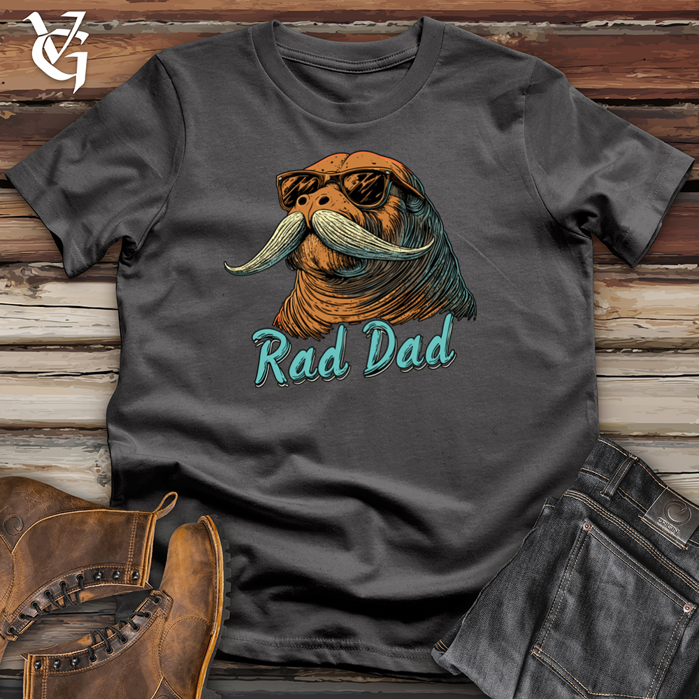 Viking Goods Rad Dad Walrus Softstyle Tee Charcoal / S