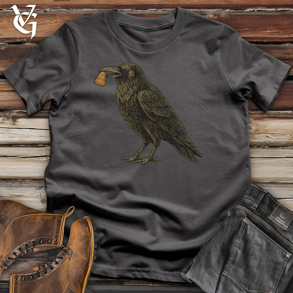 Viking Goods Raven Candy Corn Softstyle Tee Charcoal / S