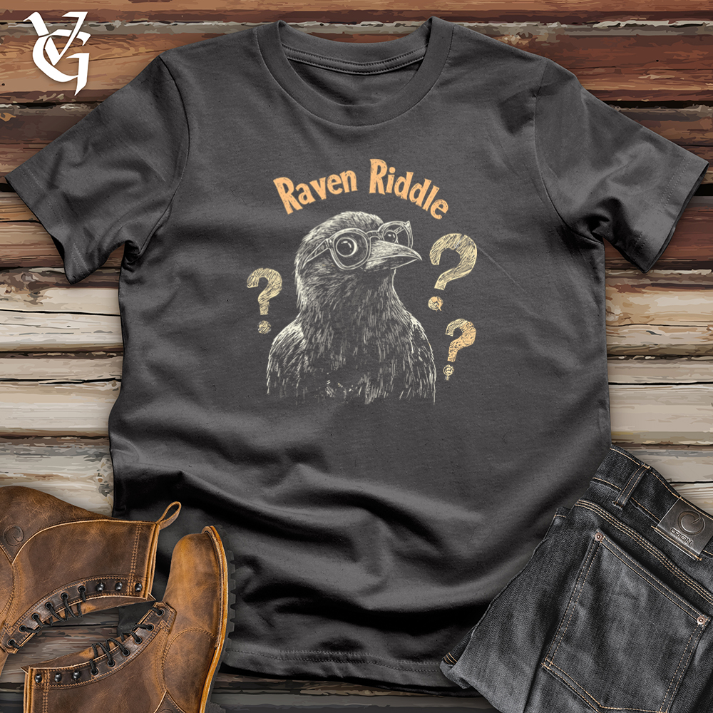 Viking Goods Raven Riddle Softstyle Tee Charcoal / S