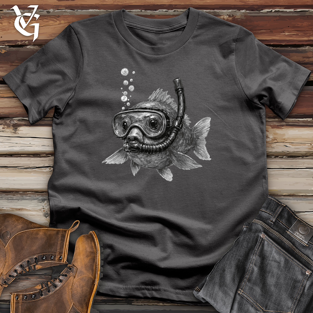 Viking Goods Scuba Diver Fish Softstyle Tee Charcoal / S