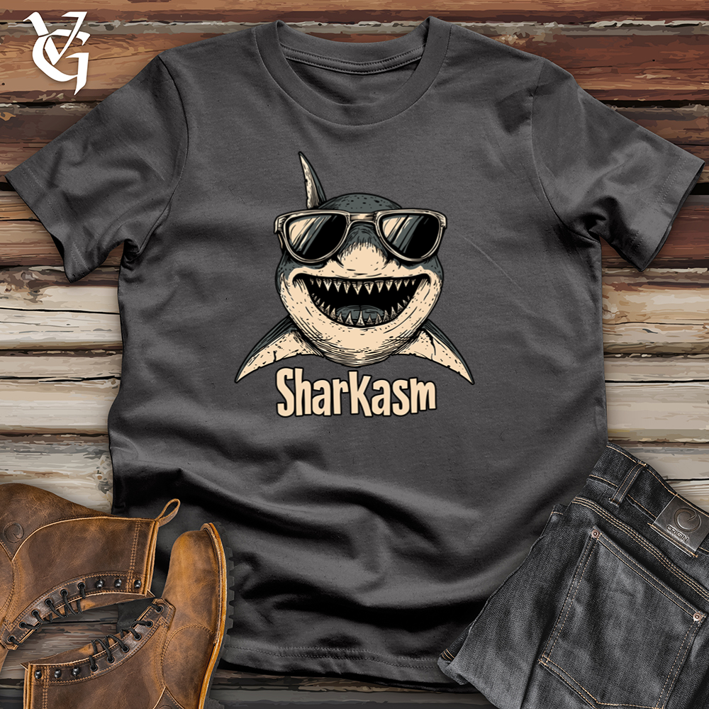 Viking Goods Sharkasm Softstyle Tee Charcoal / S