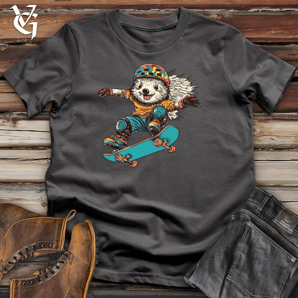 Viking Goods Skateboarding Raccoon Softstyle Tee Charcoal / S