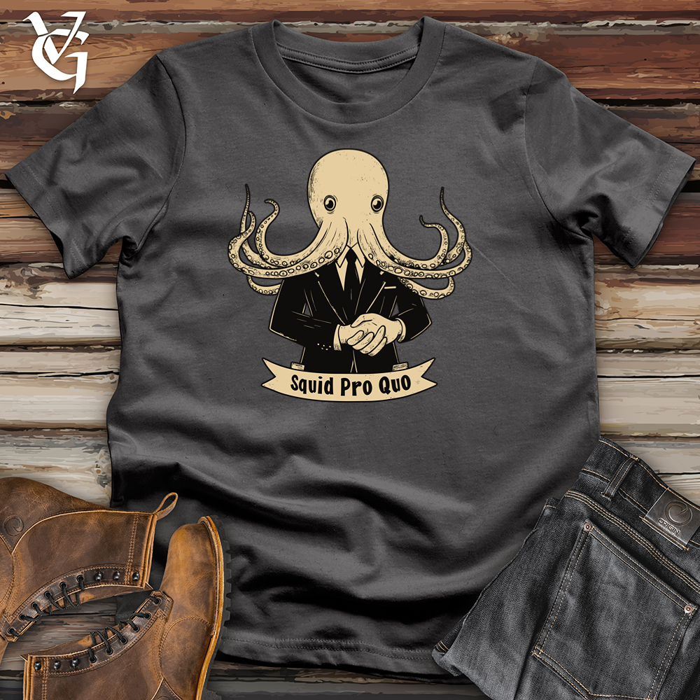 Viking Goods Squid Pro Quo Softstyle Tee Charcoal / S